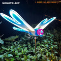Exterior Out Door Christmas 3d Holiday Lighting ABS LED Butterfly Dragonfly Landscape Lights Decoration Outdoor for Garden