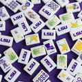 American Mahjong Tiles LSU Louisiana State University160 Single-layer Acrylic Engraved Travel West Wind White Mahjong Set MegaBDM