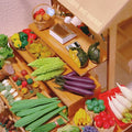 1/6 1/12Doll House Simulation Miniature Mini Bitter Gourd  Pumpkin Eggplant and Loofah Model Decor Shooting Props Vegetable Toys