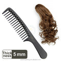 Custom Logo Professional Bakelite Antistatic Wide Tooth Hair Wig Comb for Hair Styling