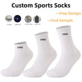 Factory Customized Women's High-quality Design Pattern Cotton Socks Men's Sports Running Crew Socks MegaBDM