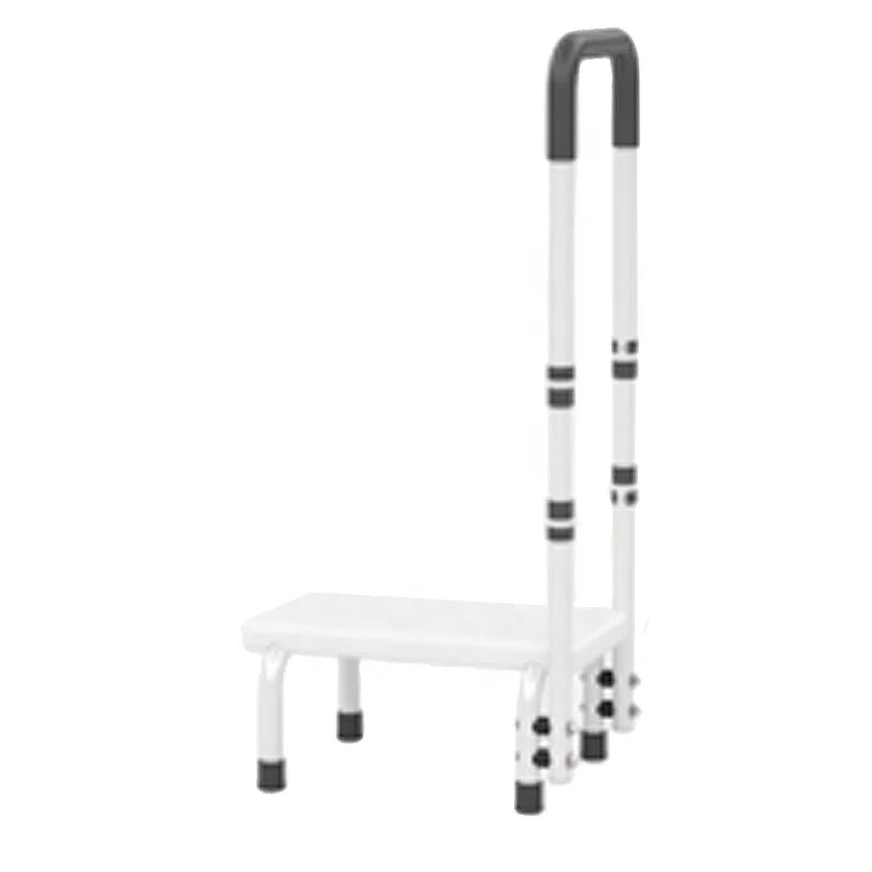 Adjustable Assist Bed Side Foot Stool Handrail for Elderly Adults Seniors High Beds Rails Handmade Panel Seniors Handicap Bed