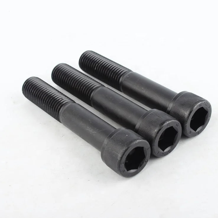 DIN912 Alloy Steel Grade 12.9 Black Oxide M12 M14 M16 M18 Half Thread Hex Socket Screws Cup Allen Head Bolt