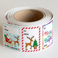 Custom Rectangular Paper Gift Labels Holiday Festive Packaging Stickers for Christmas Gift Boxes MegaBDM