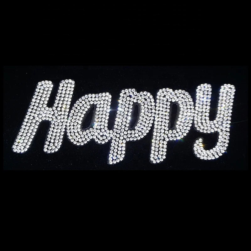 FashionTendy Decorative Accessories DIY for Bags Iron on Patch Rhinestone ab Rhinestone Applique Patch