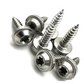 TC4 Titanium Alloy Gr 5 PVD Anodized Torx Conical Head Screws M3 M4 M5 M6 M8 Motorcycle Gr5 Titanium Bolts Screws