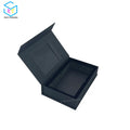 Customizable Black Fabric Wallet Box | Fashion Accessory Presentation Box with Logo Printing