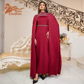 2024 Hot Sale Middle East Dubai Modest Hot Diamond Beading Heavy Duty Two-Piece Set Two Piece Women's Muslim Abaya Dresses