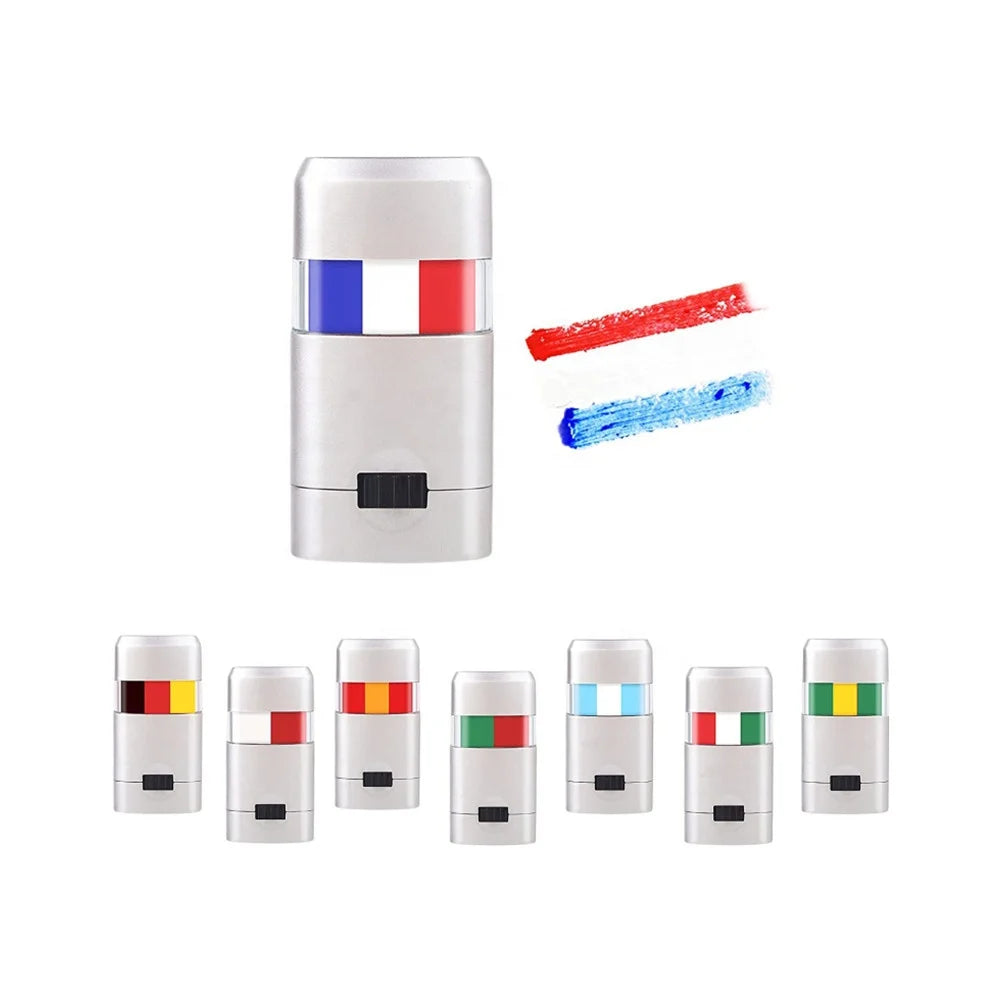 Custom Color France USA Flag Eye Face Paint Stick Makeup Body Painting Supplies for Baseball Softball Players MegaBDM