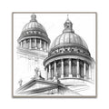 Wholesale Modern Hot Selling Line Drawing Arab Contractors Gothic Style Canvas Wall Art Prints SOA Arts for Hotel Projects