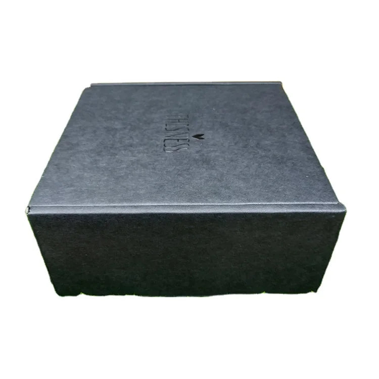 Mens Wear Black Color Recycled Logo Fiol  Corrugated Cardboard Mailing Box
