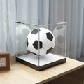 Transparent Acrylic Basketball Display Box Glass Dust Cover Football Storage Box Waterproof Volleyball Display Box with LED