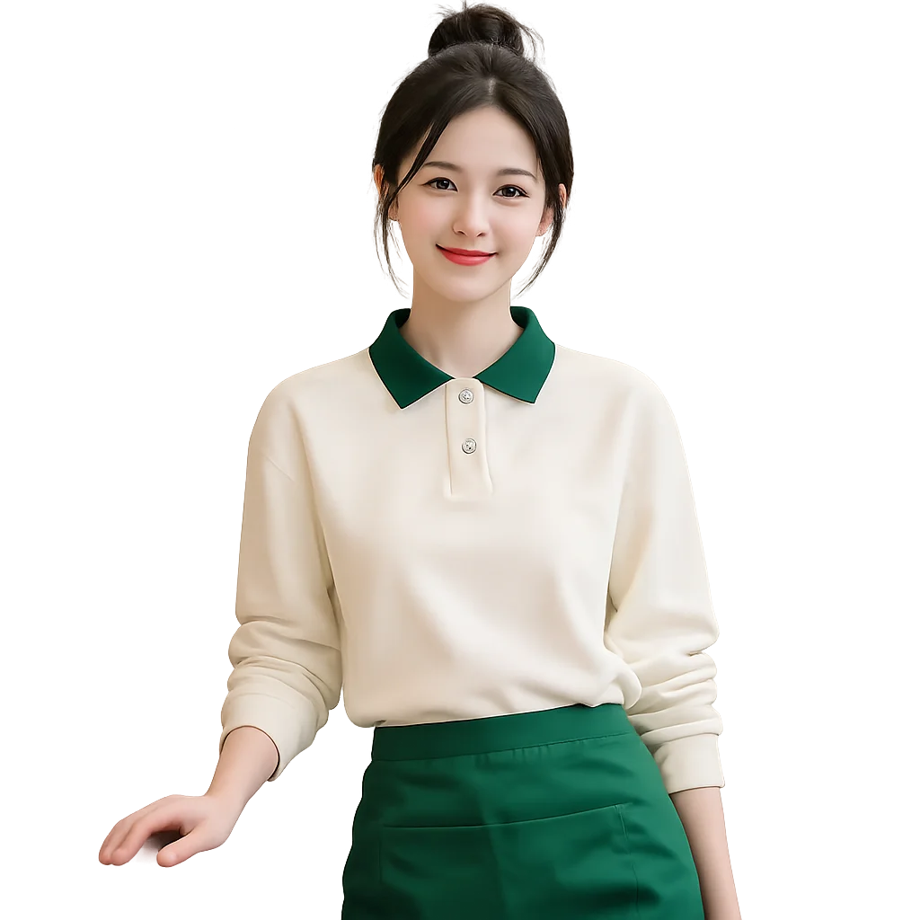 Oem Customized logo Design Trendy Unisex Full Sleeve Fashionable Restaurant Waiter Uniforms