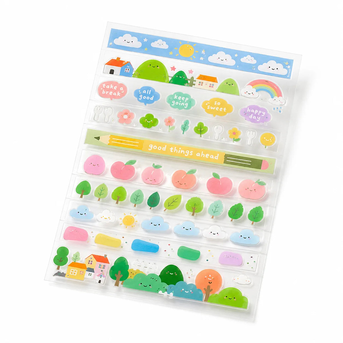 Custom Double-layer Transparent Vinyl Stickerswaterproof and UV-resistant Cartoon Stickers for Kids. MegaBDM