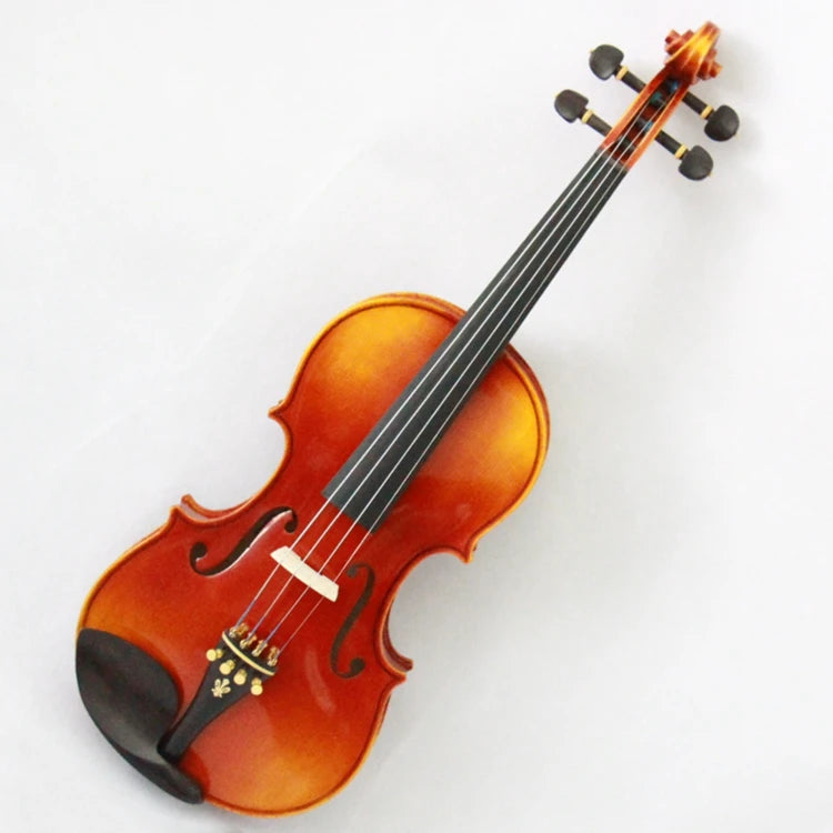 Professional Customized Factory Wholesale Painting Stripe Imitated Flame Solid Spruce Maple Ebony Wood Accessories Violin OEM