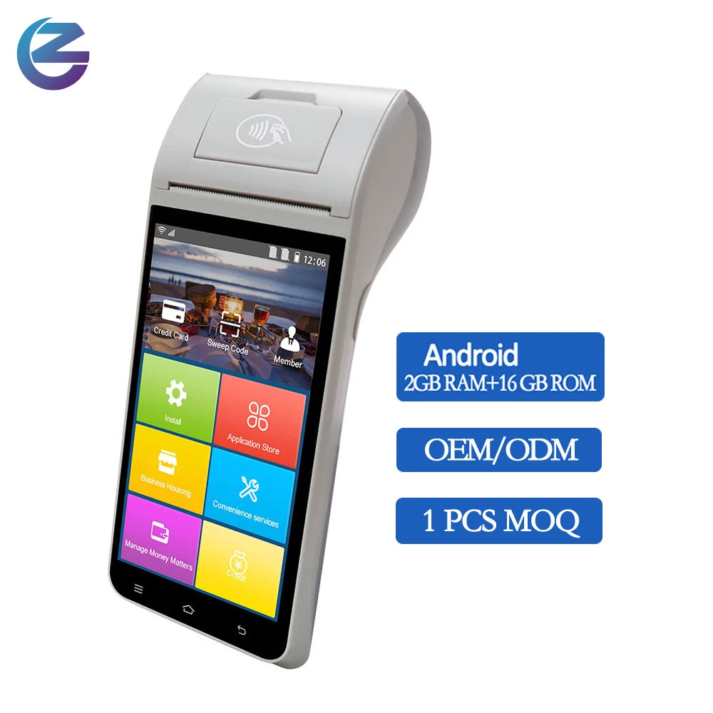 Rugged Handheld Android11 Based Smart Retail POS Z91 Empowers Mobile Payment Scanning Printing