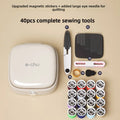Portable Mini Magnetic Needle and Thread Kit Travel Emergency Sewing Kit with Small PP Material for Hand Use