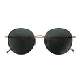 Classic Round Gold Polarized Custom Logo Titanium Sunglasses Unisex UV400 Protection for Casual Use