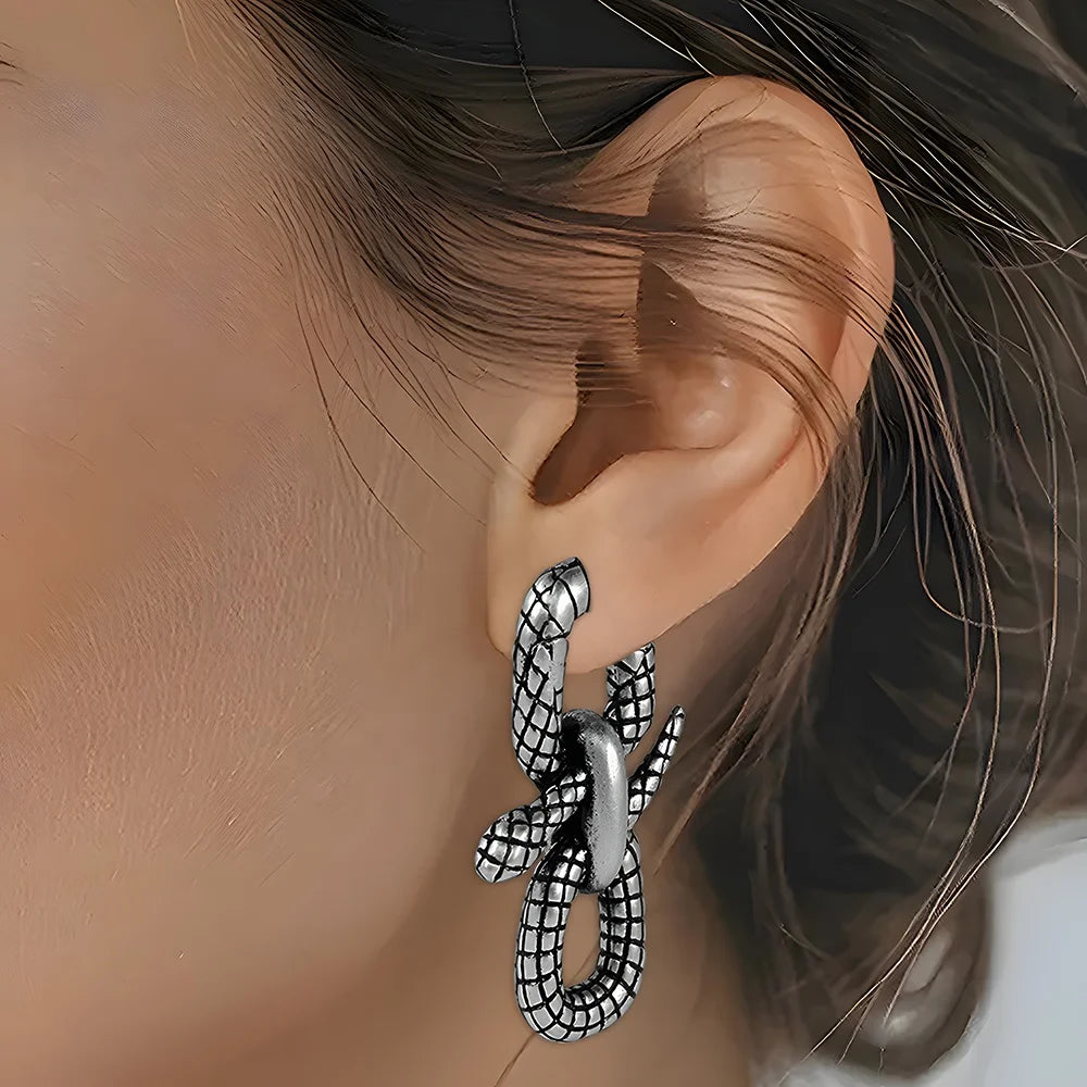 Vintage Heavy Brass Snake Ear Gauges '8' Shape Magnetic Ear Weight Expander Stretcher for Body Piercing for Weddings Engagements
