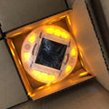 High Brightness 10LED Flashing Lighting Solar Power Led cat Eye PC Solar Glass Road Stud for Garden