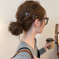 2025 New Glass Smile Design Hairpin Female Side Clip  Hair Accessories Forehead Broken Hair Bangs Clips