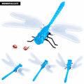 MOMOVALLEY 58cm 12W IP65 Waterproof 4 Color Changing Outdoor Garden Landscape Tree Hanging Decorative LED Dragonfly Motif Light MegaBDM