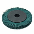 Set of 10pcs 8 Inch Ceramic Alumina Radial Bristle Disc for Jewelry Polishing 25mm Thick 4000 RPM Max Adaptor OEM Customizable