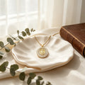 QIKU Religious Virgin Mary Crystal Pendant Pray Necklace Copper Cubic Zircon Pave Jewelry Gift Women Men Accessories Wholesale
