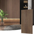 Wood Slat Sound Absorbing Panels Noise Reduction Custom Size High Density Sound Blocking Durable Easy Install