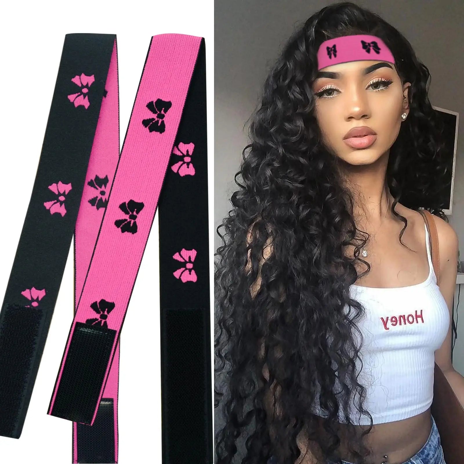 Women Girls Kids Sports Custom Logo Elastic Spandex/Polyester Jacquard Hairbands Extensions Ribbons Home Textiles Use Webbing