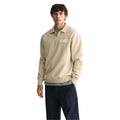 Heavyweight Cotton Fleece Quarter Zip Sweatshirt Men Boxy Oversized Fit Mock Neck Pullover Custom Logo 320-380GSM