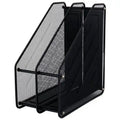 Metal Mesh 2 Tiers Magazine Holder Document File Organizer for Office School Supplies Cute Desk Organizer Hot Desk Organizer