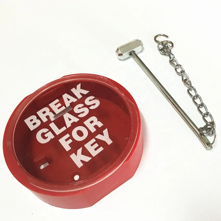 Break Glass Key Box With Hammer & Chain