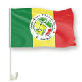 Factory Wholesale 30*45cm Polyester Race Car Flags Custom Senegal Football Team Window Flags