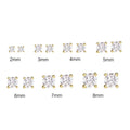 ROXI Fashion Minimalist 925 Sterling Silver Hollow Butterfly Charm Stud Earrings