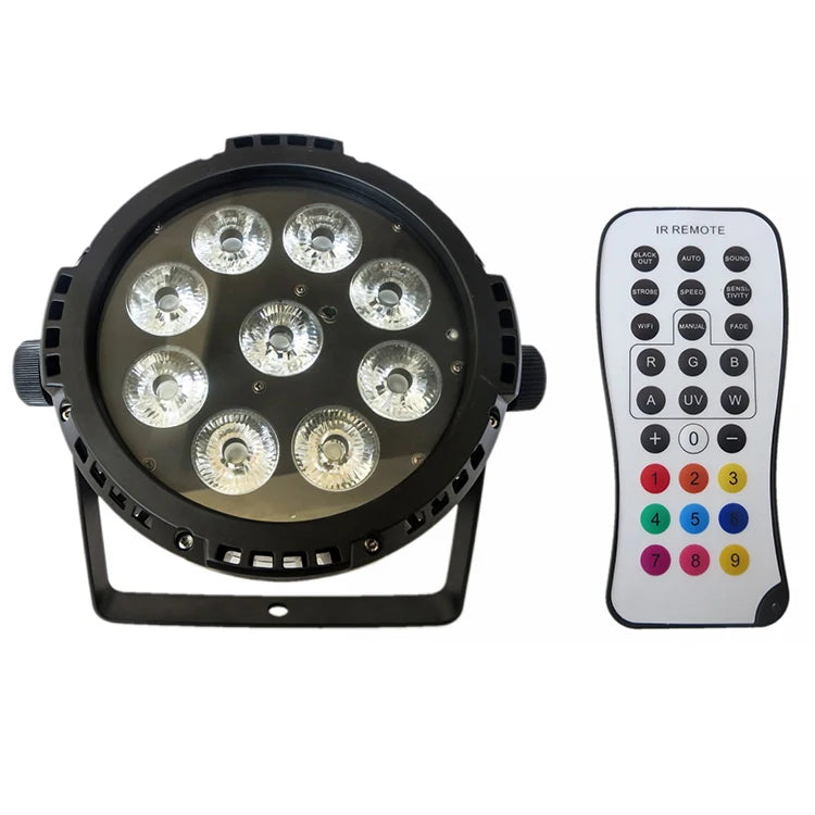 VLTG 9*18W RGBW Remote Control Par Light Waterproof Stage Wash Light Led Battery Par Light