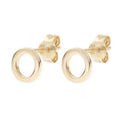ROXI Simple Round Earrings S925 Sterling Silver Fashion Geometric Stud Earrings