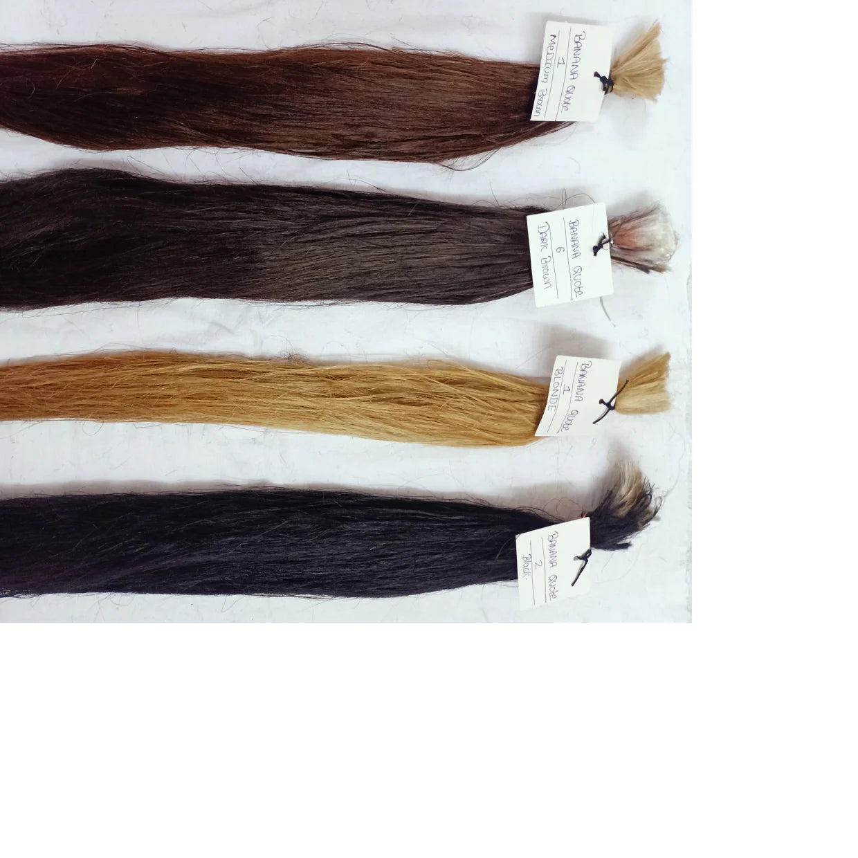 Custom Made Eco-Friendly Handmade Dyed Natural Banana Hair Extension Fibers Flame Retardant Can Be Custom Dyed Blonde Black
