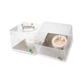 Transparent Plastic Eco-Friendly Concrete Ant Farm Box Formicarium 7.6x7.6x6.3cm for Ants