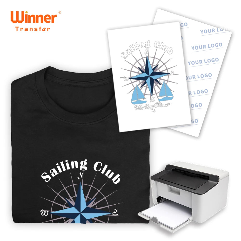 Winner Transfer Manufacturer Supply  A4  a Film B Paper  Forever Transfer Paper Laser Dark Heat Transfer 100 Sheets