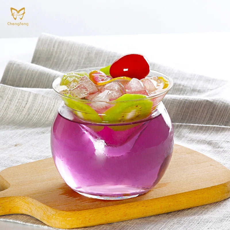 160ml Stemless Martini Glasses with Chiller Set of 2 for Ramadan