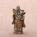 CA 948 Bronze God of Wealth Decoration Home Car Decor Brass Handicraft