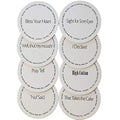 Wholesale Custom Water Absorbent Tea Cup Coasters with Kraft Paper Cardboard Fancy Paper Types