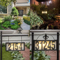 Outdoor Decoration Yard Sign House Number Address Sign Light Box with Stakes