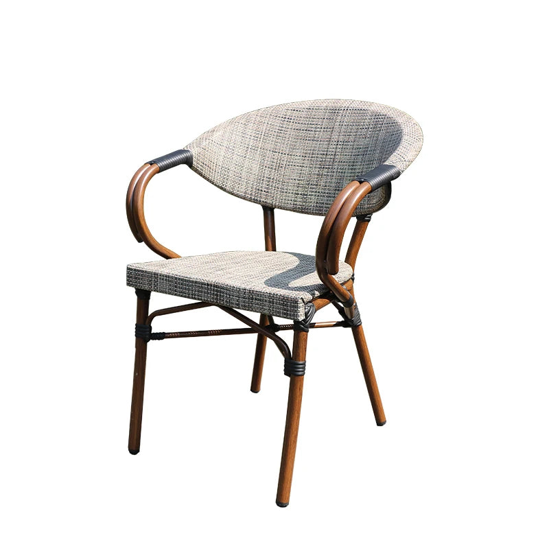 Guangzhou Mingmeng Garden Furniture Outdoor Chair Popular Restaurant Terrace Furniture Wicker Chairs Rattan Chair Outdoor