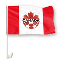 100% Polyester Custom 12x18inches Dodgers Canada Car Window Flag Antenna Stand Mount for American Sublimation Blank Flags