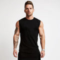 Custom OEM Summer Gym Clothing Blank Cotton Man Sports Muscle tank Tops Mens Fitness Wear