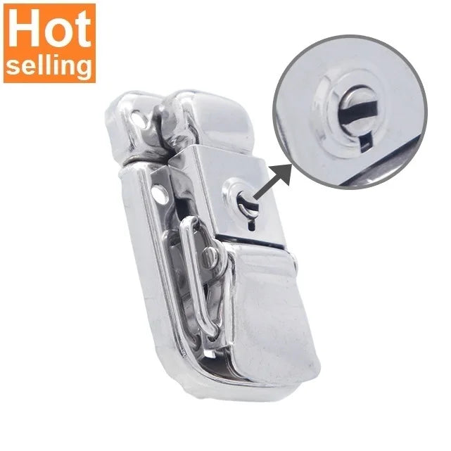 High Grade HC276 Metal case Lock Metal Accessories Hardware Hasp Lock Latch with Key for Chest Toolbox