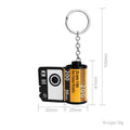 Personalized Keychains With Picture Colorful Custom Camera Film Roll Ring Keychain for Mother's Day Gift