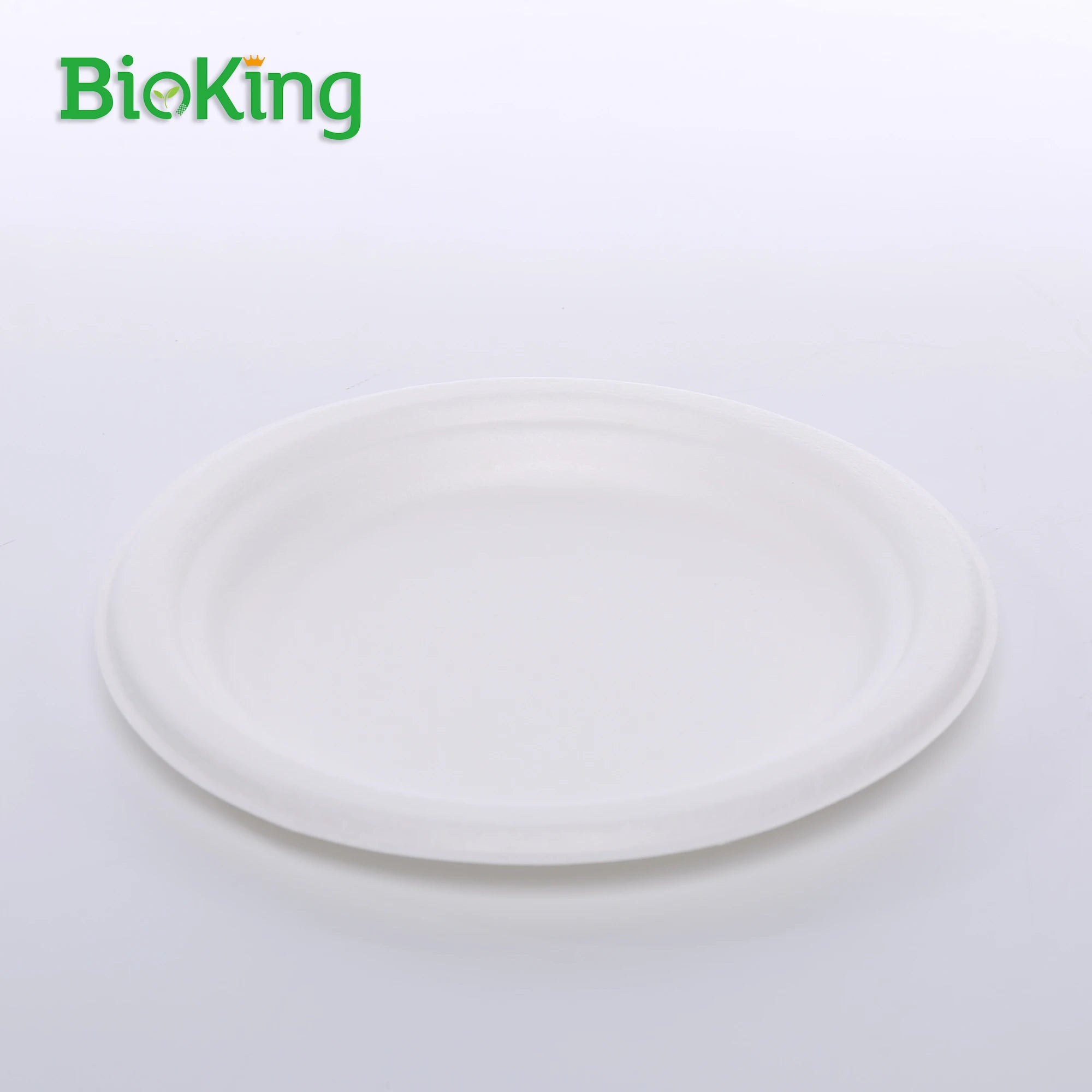 BioKing New Listing Compostable Disposable Paper Plates Risotto Dish Covers Chargers for Parties Made Sugarcane Biodegradable